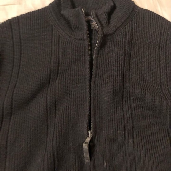 Banana Republic full zipper jacket. Black. XL size. 100 % Italian Merino Wool. - Picture 3 of 3